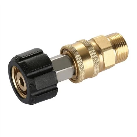 Ensoleillé Jeu D'Adaptateurs Pour Nettoyeurs Haute Pression M22 à Kit De Connexion Rapide 1/4 Pouce, M22 14Mm à Kit De Connexion Rapide 1/4 Pouce 3 Ensoleillé Jeu D'Adaptateurs Pour Nettoyeurs Haute Pression M22 à Kit De Connexion Rapide 1/4 Pouce, M22 14Mm à Kit De Connexion Rapide 1/4 Pouce