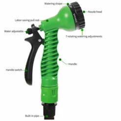 ASUPERMALL Pistolet D'arrosage Haute Pression Pour Voiture, Lave-linge, Buse De Tuyau D'eau, Buse De Pulvérisation Portable à 7 Fonctions, Portable Pour Laver Les Voitures, Arroser Les Fleurs, Nettoyer Les Sols, Orange - Orange -Nettoyeur Haute Pression Soldes 64722116 3