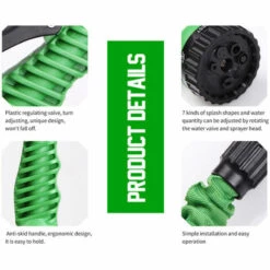 ASUPERMALL Pistolet D'arrosage Haute Pression Pour Voiture, Lave-linge, Buse De Tuyau D'eau, Buse De Pulvérisation Portable à 7 Fonctions, Portable Pour Laver Les Voitures, Arroser Les Fleurs, Nettoyer Les Sols, Orange - Orange -Nettoyeur Haute Pression Soldes 64722116 4