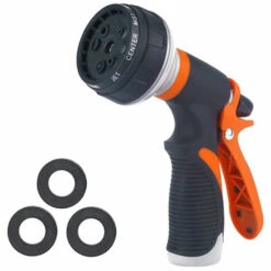 ASUPERMALL Lave-eau De Voiture Pulvérisateur De Tuyau Haute Pression Arroseur D'arrosage Domestique Avec 8 Modes D'éclaboussures Pour Plantes De Lavage De Voiture Arrosage Douche Pour Animaux De Compagnie, Type 1 - Type 1