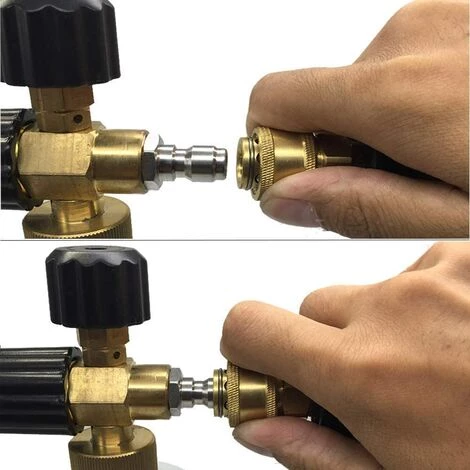 Devenirriche Pistolet Pour Laveuse à Haute Pression Avec Kit De Bouteille De Lance En Mousse À Neige De 1 L Pour Lave-Auto Nettoyage De Vitres M22 Métrique Raccord Fileté Mâle 7 Devenirriche Pistolet Pour Laveuse à Haute Pression Avec Kit De Bouteille De Lance En Mousse À Neige De 1 L Pour Lave-Auto Nettoyage De Vitres M22 Métrique Raccord Fileté Mâle – Image 5