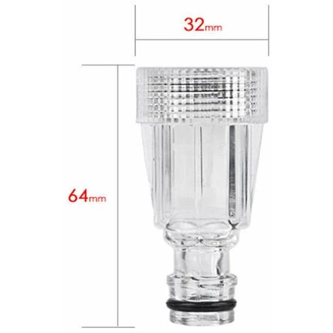 2 Pièces 6 Points Mamelon Filtre Nettoyeur Haute Pression Voiture Machine à Laver Filtre D'entrée D'eau 6 Points Filtre Transparent,HANBING 4 2 Pièces 6 Points Mamelon Filtre Nettoyeur Haute Pression Voiture Machine à Laver Filtre D'entrée D'eau 6 Points Filtre Transparent,HANBING – Image 2
