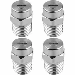 BENOBBY KIDS Lot De 4 Buses De Rechange Pour Nettoyeur à Haute Pression - Type De Filetage - Pour Balai à Eau Et Nettoyeur De Châssis - Pointe De Pulvérisation à 40 Degrés - Orifice De 1,5 Mm /40°