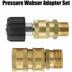 LIFCAUSAL 8 Pièces Adaptateurs De Machine De Nettoyage à Haute Pression Kit De Couplage Rapide Ensemble D'adaptateur De Rondelle De Pulvérisateur -Nettoyeur Haute Pression Soldes 64901016 3