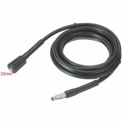 LIFCAUSAL Tuyau De Nettoyeur Haute Pression M22 18Mpa 5/10/15m Noir Tuyau De Pulvérisateur De Tuyau De Laveuse De Jardin Partiellement Compatible Avec Nilfisk C100 C110 C120 C130 C140 -Nettoyeur Haute Pression Soldes 64901088 4