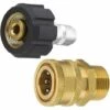 AOUGO Coupleurs De Nettoyeur Haute Pression, Ensemble D'adaptateurs De Nettoyeur Haute Pression M22-14, Adaptateurs D'accessoires Pivotants à Connexion Rapide 3/8, Kit D'adaptateur De Nettoyeur Universel 1 AOUGO Coupleurs De Nettoyeur Haute Pression, Ensemble D'adaptateurs De Nettoyeur Haute Pression M22-14, Adaptateurs D'accessoires Pivotants à Connexion Rapide 3/8, Kit D'adaptateur De Nettoyeur Universel -Nettoyeur Haute Pression Soldes 64902684 1