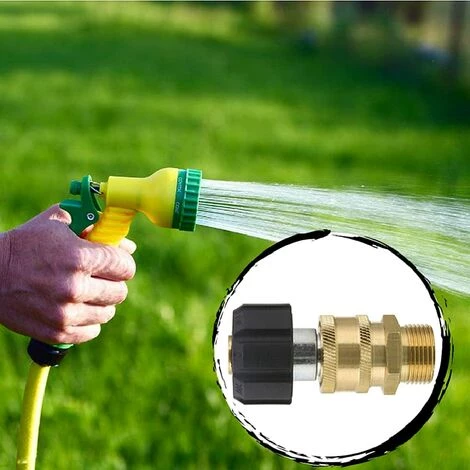 AOUGO Coupleurs De Nettoyeur Haute Pression, Ensemble D'adaptateurs De Nettoyeur Haute Pression M22-14, Adaptateurs D'accessoires Pivotants à Connexion Rapide 3/8, Kit D'adaptateur De Nettoyeur Universel 7 AOUGO Coupleurs De Nettoyeur Haute Pression, Ensemble D'adaptateurs De Nettoyeur Haute Pression M22-14, Adaptateurs D'accessoires Pivotants à Connexion Rapide 3/8, Kit D'adaptateur De Nettoyeur Universel – Image 5