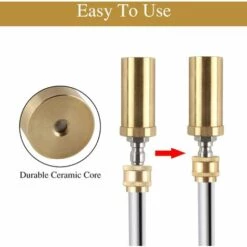 AOUGO Buse Turbo Pour Nettoyeur Haute Pression, Buse Turbo Rotative 3600 PSI, Buse De Pulvérisation Turbo 3,0 Orifice 3,0 GPM Pour Le Nettoyage De Jardin De Voiture (bronze) -Nettoyeur Haute Pression Soldes 64903117 4