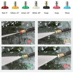 AOUGO Buse Turbo Pour Nettoyeur Haute Pression, Buse Turbo Rotative 3600 PSI, Buse De Pulvérisation Turbo 3,0 Orifice 3,0 GPM Pour Le Nettoyage De Jardin De Voiture (bronze) -Nettoyeur Haute Pression Soldes 64903117 5