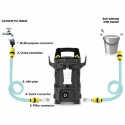 QERSTA Filtre à Eau Universel Pour Lave-linge De Voiture， Raccord Haute Pression, Fournitures De Nettoyage -Nettoyeur Haute Pression Soldes 65039738 5