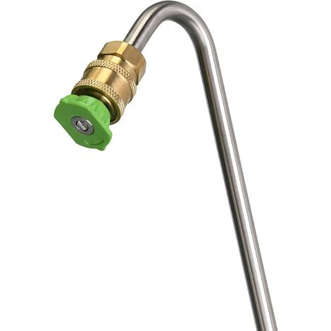 QERSTA Nettoyeur Haute Pression Pour Gouttière, Baguette D'extension Coudée Pour Nettoyage De Gouttière, 5 Embouts De Buse, Raccord Rapide 1/4", 33 Cm 6 QERSTA Nettoyeur Haute Pression Pour Gouttière, Baguette D'extension Coudée Pour Nettoyage De Gouttière, 5 Embouts De Buse, Raccord Rapide 1/4", 33 Cm – Image 4