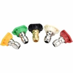 EAUDACè Rondelle Haute Pression Rotative Buse, 5Pcs Buse Nettoyeur Haute Pression 5 Degrés, Accessoires Pour Laveuse à Pression Laveuse Embouts De Buse De Pulvérisation Coupleur à Connexion Rapide. -Nettoyeur Haute Pression Soldes 65337137 5