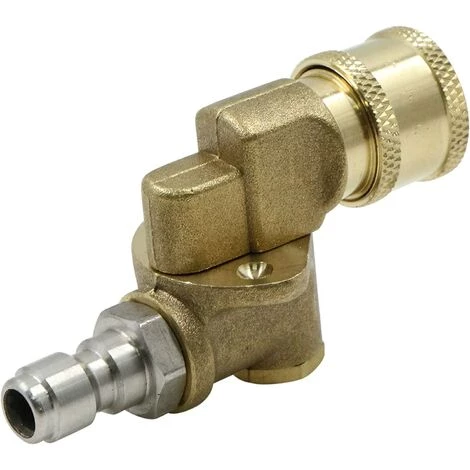 EAUDACè Connexion Rapide Pistolet Nettoyeur Connecteur - 1/4'' Adaptateur Coupleurs Accessoire Nettoyage Réglable Angles 4000 PSI Pour à Haute Pression Voiture Nettoyage DéBouchage, 1 Pièce 3 EAUDACè Connexion Rapide Pistolet Nettoyeur Connecteur - 1/4'' Adaptateur Coupleurs Accessoire Nettoyage Réglable Angles 4000 PSI Pour à Haute Pression Voiture Nettoyage DéBouchage, 1 Pièce