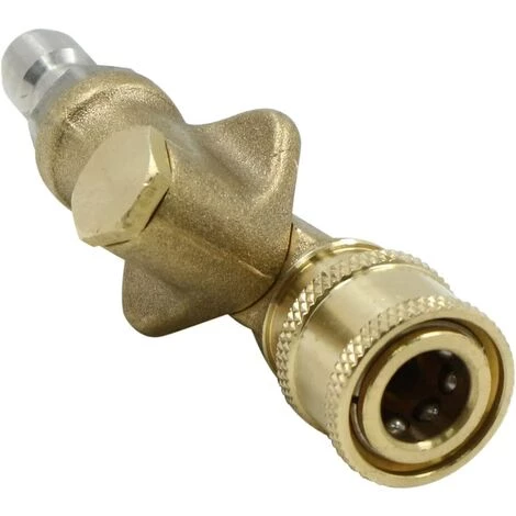 EAUDACè Connexion Rapide Pistolet Nettoyeur Connecteur - 1/4'' Adaptateur Coupleurs Accessoire Nettoyage Réglable Angles 4000 PSI Pour à Haute Pression Voiture Nettoyage DéBouchage, 1 Pièce 4 EAUDACè Connexion Rapide Pistolet Nettoyeur Connecteur - 1/4'' Adaptateur Coupleurs Accessoire Nettoyage Réglable Angles 4000 PSI Pour à Haute Pression Voiture Nettoyage DéBouchage, 1 Pièce – Image 2