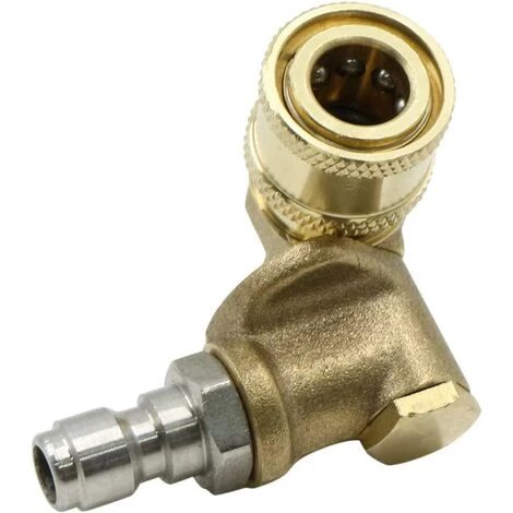 EAUDACè Connexion Rapide Pistolet Nettoyeur Connecteur - 1/4'' Adaptateur Coupleurs Accessoire Nettoyage Réglable Angles 4000 PSI Pour à Haute Pression Voiture Nettoyage DéBouchage, 1 Pièce 7 EAUDACè Connexion Rapide Pistolet Nettoyeur Connecteur - 1/4'' Adaptateur Coupleurs Accessoire Nettoyage Réglable Angles 4000 PSI Pour à Haute Pression Voiture Nettoyage DéBouchage, 1 Pièce – Image 5