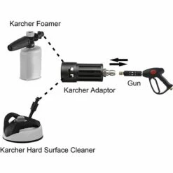 BDD Adaptateur De Nettoyeur Haute Pression Compatible, Accessoires De Nettoyeur Haute Pression De Rechange, 1/4" -Nettoyeur Haute Pression Soldes 65374415 2