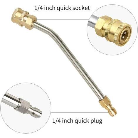 BDD Accessoires De Nettoyeur De Vidange De Laveuse à Haute Pression Tige D'extension De Machine à Laver électrique De 7 Pouces Tige De Flexion à 30 Degrés 4 BDD Accessoires De Nettoyeur De Vidange De Laveuse à Haute Pression Tige D'extension De Machine à Laver électrique De 7 Pouces Tige De Flexion à 30 Degrés – Image 2