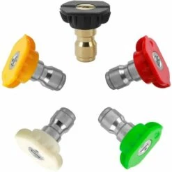 BDD Buse De Nettoyeur Haute Pression, Connecteur 1/4", Multi-angle (0 Degré, 15 Degrés, 25 Degrés, 40 Degrés, Savon) 3,0 GPM 8 BDD Buse De Nettoyeur Haute Pression, Connecteur 1/4", Multi-angle (0 Degré, 15 Degrés, 25 Degrés, 40 Degrés, Savon) 3,0 GPM -Nettoyeur Haute Pression Soldes 65374497 2