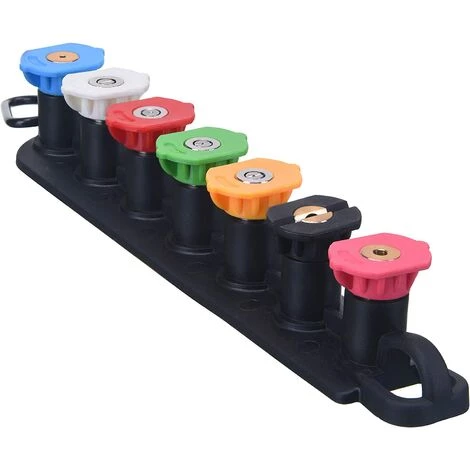 BDD Jeu De Buses Pour Nettoyeur Haute Pression, Avec Porte-buse, 7 Buses, Connexion Rapide 1/4", 4000 PSI 4 BDD Jeu De Buses Pour Nettoyeur Haute Pression, Avec Porte-buse, 7 Buses, Connexion Rapide 1/4", 4000 PSI – Image 2