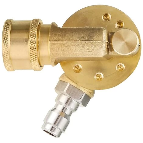 BDD Fixation Pour Nettoyeur De Vidange, Raccord Pivotant Pour Buse De Nettoyage Haute Pression, Rotation De 240 Degrés, Connexion Rapide 1/4", 4500 PSI 3 BDD Fixation Pour Nettoyeur De Vidange, Raccord Pivotant Pour Buse De Nettoyage Haute Pression, Rotation De 240 Degrés, Connexion Rapide 1/4", 4500 PSI