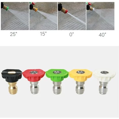 MONLY Kit De Rallonge Pour Nettoyeur Haute Pression 4000 PSI 1/4" Avec 5 Embouts De Buse (0, 15, 25, 40, 65 °), Joint Torique, 7 Lances D'extension. 6 MONLY Kit De Rallonge Pour Nettoyeur Haute Pression 4000 PSI 1/4" Avec 5 Embouts De Buse (0, 15, 25, 40, 65 °), Joint Torique, 7 Lances D'extension. – Image 4