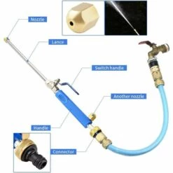 OSQI Hydro Jet Power Washer, Pistolet à Eau Haute Pression, Pistolet à Eau Haute Pression Avec Buse, Lance à Eau Haute Pression Pour Tuyau D'arrosage, Nettoyeur De Tuyau D'eau Haute Pression -Nettoyeur Haute Pression Soldes 65501283 3