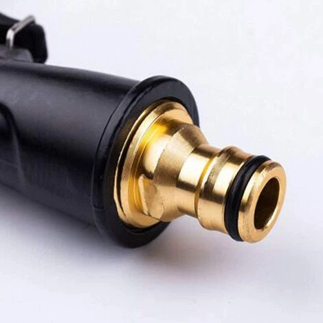 OSQI Buse De Tuyau D'arrosage Haute Pression – Buse De Pistolet à Eau Rotative En Laiton Robuste – Débit D'eau Réglable Pour Le Jardinage, Le Lavage De Voiture, L'arrosage Des Plantes, Le Nettoyage, Noir 5 OSQI Buse De Tuyau D'arrosage Haute Pression – Buse De Pistolet à Eau Rotative En Laiton Robuste – Débit D'eau Réglable Pour Le Jardinage, Le Lavage De Voiture, L'arrosage Des Plantes, Le Nettoyage, Noir – Image 3