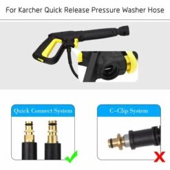 OSQI Kit Pistolet Et Baguette à Dégagement Rapide Pour Nettoyeurs Haute Pression électriques Karcher 2009 Et Ultérieurs Avec Système De Connexion Rapide 2100 PSI -Nettoyeur Haute Pression Soldes 65501825 2