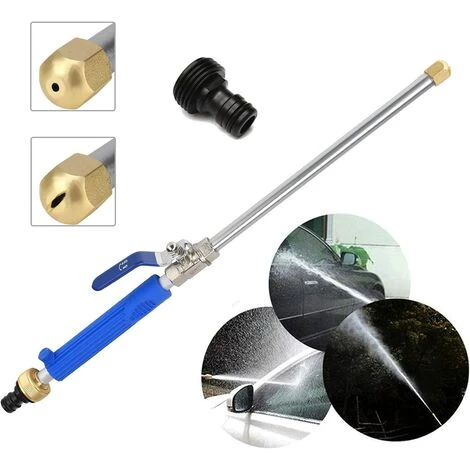 OSQI Blue High Water Gun Jardin Jet D'eau Lances 46cm, Volume D'eau Réglable Buse Arrosage Pistolet Pour Attachement Lavage Fenêtre Lavage Voiture Hydro Jet Power Washer Wand 3 OSQI Blue High Water Gun Jardin Jet D'eau Lances 46cm, Volume D'eau Réglable Buse Arrosage Pistolet Pour Attachement Lavage Fenêtre Lavage Voiture Hydro Jet Power Washer Wand