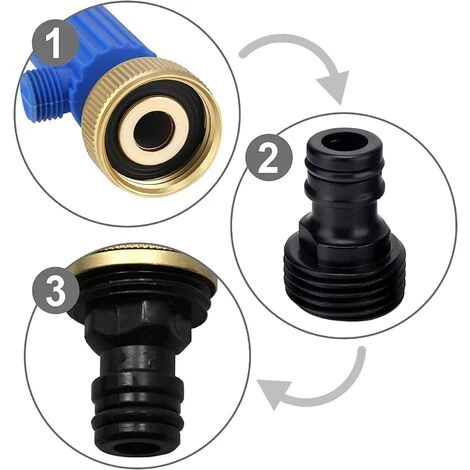 OSQI Blue High Water Gun Jardin Jet D'eau Lances 46cm, Volume D'eau Réglable Buse Arrosage Pistolet Pour Attachement Lavage Fenêtre Lavage Voiture Hydro Jet Power Washer Wand 6 OSQI Blue High Water Gun Jardin Jet D'eau Lances 46cm, Volume D'eau Réglable Buse Arrosage Pistolet Pour Attachement Lavage Fenêtre Lavage Voiture Hydro Jet Power Washer Wand – Image 4