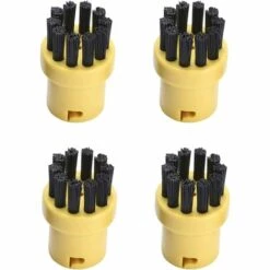 OSQI Pack Brosses De Nettoyage Rondes De Rechange Pour Nettoyeur Vapeur Karcher SC1 SC2 SC3 SC4 SC5 SC7 (Jaune)