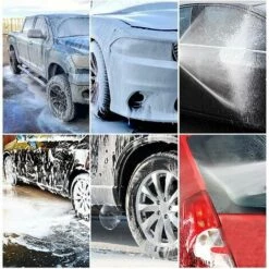 OSQI Lance à Mousse De Neige, 750 Ml De Mousse De Savon Pour Nettoyeur Haute Pression Jet Wash Pistolet De Lavage De Voiture 1/4" à Dégagement Rapide Avec Buse Réglable De Lavage De Voiture Pour Nettoyeur Haute Pression Karcher K Series K2 K3 K4 K5 K6 K7 -Nettoyeur Haute Pression Soldes 65503261 3
