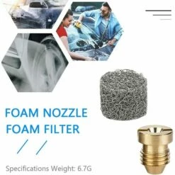 PERLE RARE Lot De 14 Buses De Canon à Mousse Et Machines à Mousse Pour Canon à Mousse à Neige Universel Nettoyeur Haute Pression Orifice Embout De Buse Embout De Buse Filetage 1,1 Mm Et Filtre 4000 PSI -Nettoyeur Haute Pression Soldes 65619386 5