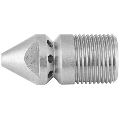 Tuyau De Nettoyage D'égout Sous Pression SS304 En Acier Inoxydable, Buse De Jetter De Vidange, Filetage Mle 3/8BSP 6 Tuyau De Nettoyage D'égout Sous Pression SS304 En Acier Inoxydable, Buse De Jetter De Vidange, Filetage Mle 3/8BSP – Image 4
