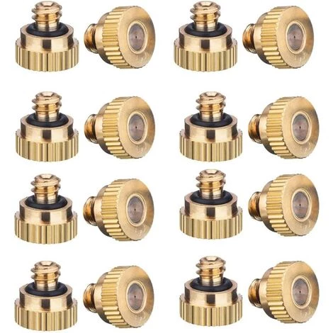 THSINDE 15 Pièces Buses De Brumisation En Laiton, Brumisation Pulvérisateur Laiton, Buse De Brouillard En Laiton, 0,3 Mm, Pour Système Refroidissement Extérieur Cache Poussière D'Aménagement Serre (Laiton) 3 THSINDE 15 Pièces Buses De Brumisation En Laiton, Brumisation Pulvérisateur Laiton, Buse De Brouillard En Laiton, 0,3 Mm, Pour Système Refroidissement Extérieur Cache Poussière D'Aménagement Serre (Laiton)