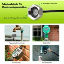 THSINDE Système De Brumisation, Système De Brumisateur Extérieur, Brumisateur De Terrasse, Kit De Brumisation Idéal Pour Système D'irrigation Pour Parasol, Gazebo, Serre, Jardin, Piscine -Nettoyeur Haute Pression Soldes 65641300 2