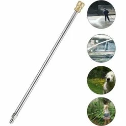 YOOUYIDA Lot De 2 Rallonges De Nettoyeur Haute Pression, 30,5 Cm, 4000 Psi, Pour Nettoyeur Haute Pression, Pistolet, Machine De Nettoyage Avec Connexion Rapide 1/4 -Nettoyeur Haute Pression Soldes 65677648 4