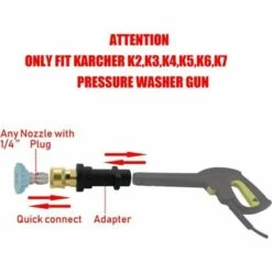 K2-K7813 Adaptateur Pistolet à Eau Haute Pression Joint En Direct Accessoires De Modification De Pot En Mousse Haute Pression,HANBING -Nettoyeur Haute Pression Soldes 65752195 3