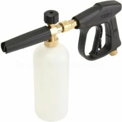OUSUDELA Pistolet à Lave-Glace à Haute Pression Avec 5 Buse D'eau Tip Et Kit De Bouteille à Mousse De Neige 1L Pour Pare-Chocs De Voiture Nettoyage De Vitres M22 Métrique Raccord Fileté Mâle -Nettoyeur Haute Pression Soldes 65796377 2