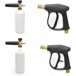 LUCKY-88 Buse à Insertion Rapide 14*1.5 5 Ensemble Prix + Pot En Mousse + Ensemble De Pot En Mousse Pour Pistolet à Haute Pression -Nettoyeur Haute Pression Soldes 65798589 5