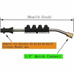 KAEJYIUT Lance Haute Pression, 15 Inch Jet Lance Haute Pression Avec 5 Buse Réglable Pour Power Wash Compatible Avec Karcher Série K K1/K2/K3/K4/K5/K6/K7 Accessoire 9 KAEJYIUT Lance Haute Pression, 15 Inch Jet Lance Haute Pression Avec 5 Buse Réglable Pour Power Wash Compatible Avec Karcher Série K K1/K2/K3/K4/K5/K6/K7 Accessoire -Nettoyeur Haute Pression Soldes 65810745 4