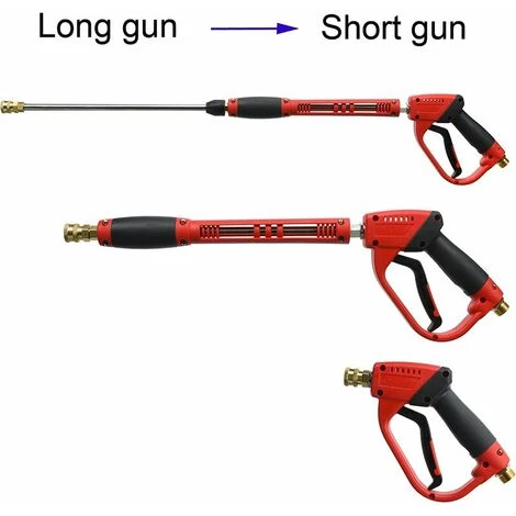 Pistolet De Laveuse à Pression De Luxe, Avec Rallonge De Baguette De Rechange, 5 Embouts De Buse, Raccord M22, 40 Pouces, 5000 PSI Ephé 5 Pistolet De Laveuse à Pression De Luxe, Avec Rallonge De Baguette De Rechange, 5 Embouts De Buse, Raccord M22, 40 Pouces, 5000 PSI Ephé – Image 3