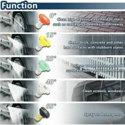 JOORRT Pistolet De Nettoyeur Haute Pression, 4000 PSI, Interface M22 (14 Mm) Et Interface Rapide Karcher Avec 5 Embouts De Buse D'eau Pour Le Lavage De Voiture -Nettoyeur Haute Pression Soldes 66165018 3