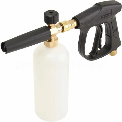 THSINDE Pistolet à Lave-glace à Haute Pression Avec 5 Buse D'eau Tip Et Kit De Bouteille à Mousse De Neige 1L Pour Pare-chocs De Voiture Nettoyage De Vitres M22 Métrique Raccord Fileté Mâle 4 THSINDE Pistolet à Lave-glace à Haute Pression Avec 5 Buse D'eau Tip Et Kit De Bouteille à Mousse De Neige 1L Pour Pare-chocs De Voiture Nettoyage De Vitres M22 Métrique Raccord Fileté Mâle – Image 2