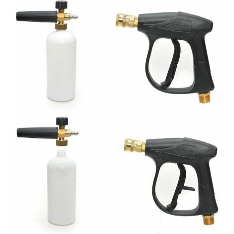 THSINDE Pistolet à Lave-glace à Haute Pression Avec 5 Buse D'eau Tip Et Kit De Bouteille à Mousse De Neige 1L Pour Pare-chocs De Voiture Nettoyage De Vitres M22 Métrique Raccord Fileté Mâle 7 THSINDE Pistolet à Lave-glace à Haute Pression Avec 5 Buse D'eau Tip Et Kit De Bouteille à Mousse De Neige 1L Pour Pare-chocs De Voiture Nettoyage De Vitres M22 Métrique Raccord Fileté Mâle – Image 5