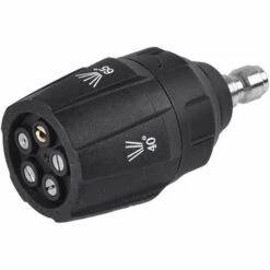 AOUGO Rotary Turbine Nozzle 3600PSI High Pressure Rotating Nozzle 1/4 Inch High Pressure Cleaning Nozzle 5 In 1 Multiple Degree Quick Connect Washer Nozzle For Car Wash Cleaning