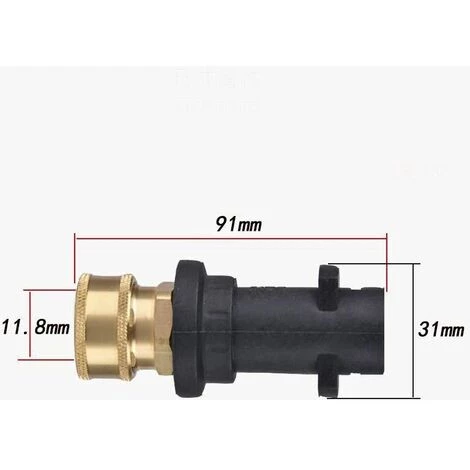 Ensoleillé Adaptateur De Pistolet Pour Nettoyeur Haute Pression Avec Raccord Femelle 1/4‘’ à Connexion Rapide Compatible Avec Les Nettoyeurs Haute Pression Karcher/Kärcher Série K K2, K3, K4, K5, K6, K7 7 Ensoleillé Adaptateur De Pistolet Pour Nettoyeur Haute Pression Avec Raccord Femelle 1/4‘’ à Connexion Rapide Compatible Avec Les Nettoyeurs Haute Pression Karcher/Kärcher Série K K2, K3, K4, K5, K6, K7 – Image 5