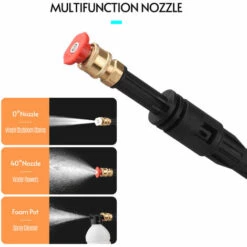 LIFCAUSAL Nettoyeur Haute Pression Sans Fil 48 V 350 Psi Portable Pour Lave-auto à Haute Pression Pour Laver Les Voitures, Nettoyer Les Sols, Arroser Les Fleurs EU220 V -Nettoyeur Haute Pression Soldes 66372953 3