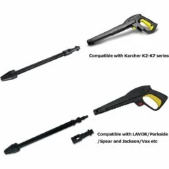 BEARSU Dirt Blaster 145 Bars - Lance Extensible De Rechange Pour Karcher K1, K2, K3, K4, K5, K6, K7 - Lance à Extension Avec Puissance Turbo Rotative, Buse De Lance De Lavage De Voiture 9 BEARSU Dirt Blaster 145 Bars - Lance Extensible De Rechange Pour Karcher K1, K2, K3, K4, K5, K6, K7 - Lance à Extension Avec Puissance Turbo Rotative, Buse De Lance De Lavage De Voiture -Nettoyeur Haute Pression Soldes 66401410 3