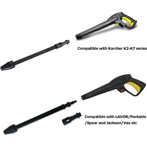 BEARSU Dirt Blaster 145 Bars - Lance Extensible De Rechange Pour Karcher K1, K2, K3, K4, K5, K6, K7 - Lance à Extension Avec Puissance Turbo Rotative, Buse De Lance De Lavage De Voiture 5 BEARSU Dirt Blaster 145 Bars - Lance Extensible De Rechange Pour Karcher K1, K2, K3, K4, K5, K6, K7 - Lance à Extension Avec Puissance Turbo Rotative, Buse De Lance De Lavage De Voiture – Image 3